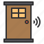 door, electronic, home, smart, technology 