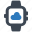 cloudy, notification, smart watch 