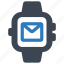 mail, smart watch, message 