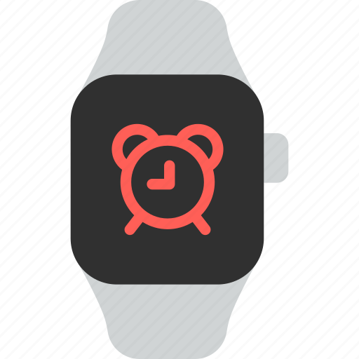 Alarm, clock, time, alert, smart watch, wrist, gadget icon - Download on Iconfinder