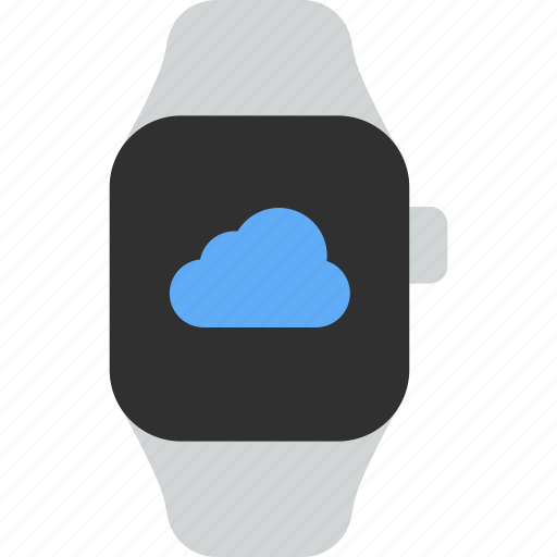 Cloud, transfer, storage, sync, smart watch, wrist, gadget icon - Download on Iconfinder