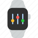 control, button, settings, customize, smart watch, wrist, tracker 