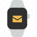 email, envelope, mail, letter, inbox, communication, smart watch