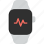 heart rate, curve, monitor, heartbeat, cardio, smart watch, wrist 