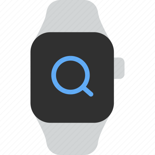 Magnifier, search, find, research, look, smart watch, gadget icon - Download on Iconfinder