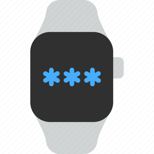 Password, security, safety, protection, privacy, smart watch, wrist icon - Download on Iconfinder