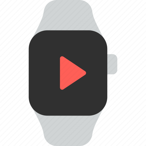 Play, button, arrow, music, smart watch, wrist, gadget icon - Download on Iconfinder
