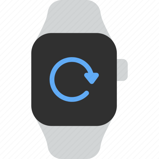 Reload, refresh, arrow, restart, smart watch, wrist, gadget icon - Download on Iconfinder