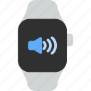 sound, on, up, volume, speaker, plus, smart watch