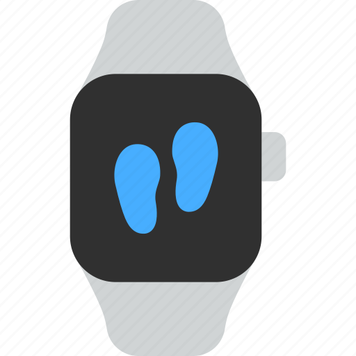 Steps, track, fitness, exercise, wellness, training, smart watch icon - Download on Iconfinder