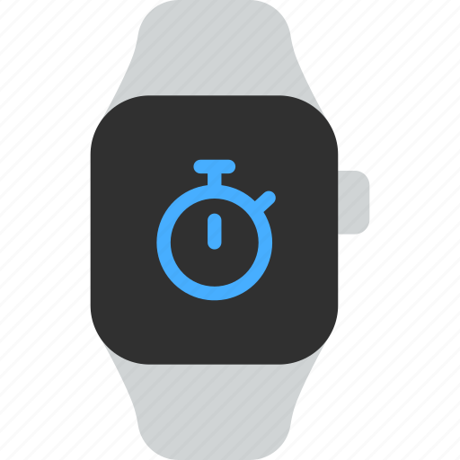 Stopwatch, clock, time, stop, speed, smart watch, wrist icon - Download on Iconfinder