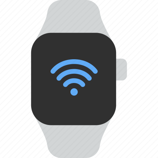 Wifi, signal, wireless, internet, smart watch, wrist, gadget icon - Download on Iconfinder