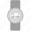 clock, design, digital, gray, modern, round, smart 