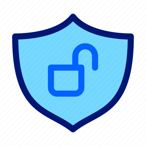 Unprotected, no protection, cybercrime, unlock icon - Download on Iconfinder