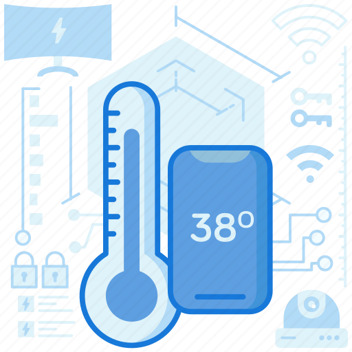 Cold, control, device, heat, temperature, thermometer, wireless icon - Download on Iconfinder