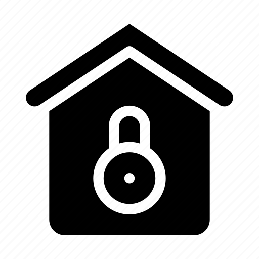 Architecture and city, house, lock, padlock, privacy, real estate, security icon - Download on Iconfinder