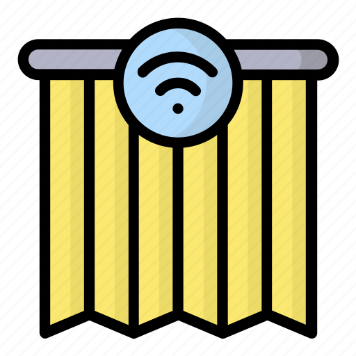 Smarthome, smart, curtain, technology, decoration icon - Download on Iconfinder