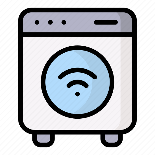 Smarthome, washing, machine, technology, internet icon - Download on Iconfinder