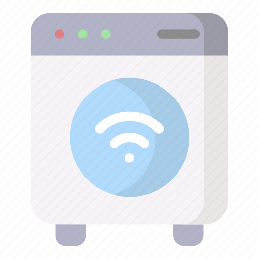 Smarthome, washing, machine, technology, cleaning icon - Download on Iconfinder