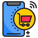 shopping, smartphone, mobilephone, application, cart