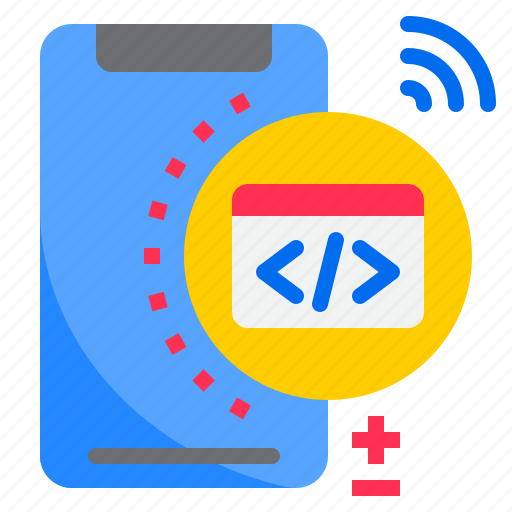Code, smartphone, mobilephone, application, coding icon - Download on Iconfinder