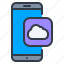 smartphone, cloud, weather, cloudy, mobile 