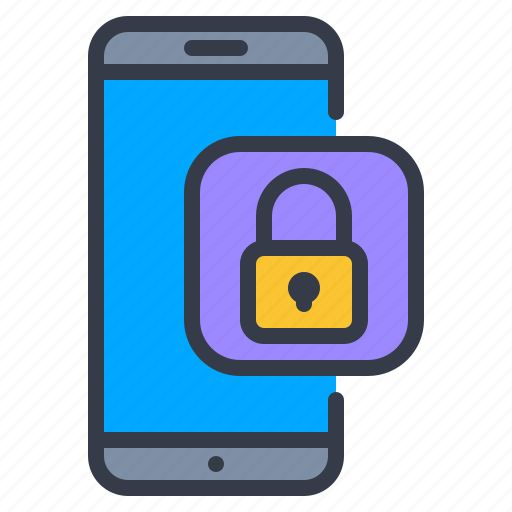 Smartphone, lock, locked, protection, password icon - Download on Iconfinder