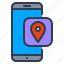 smartphone, map, pin, location, navigation 