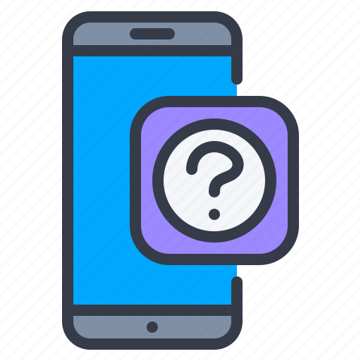 Smartphone, question, help, support, mobile icon - Download on Iconfinder