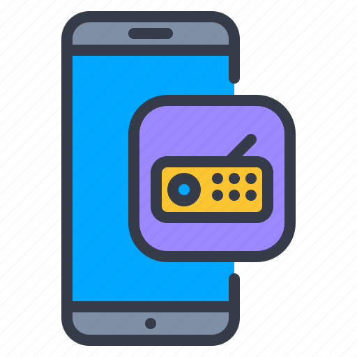 Smartphone, radio, mobile, phone, device icon - Download on Iconfinder