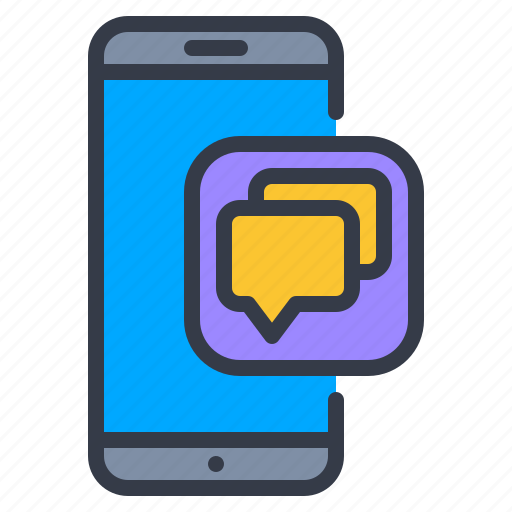 Smartphone, talk, chat, communication, message icon - Download on Iconfinder