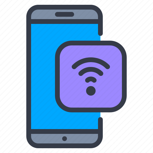 Smartphone, wifi, wireless, internet, connection icon - Download on Iconfinder