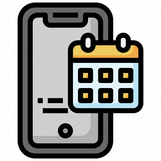 Calendar, touchscreen, smartphone, phone, technology icon - Download on Iconfinder
