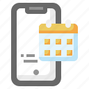 calendar, touchscreen, smartphone, phone, technology
