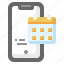 calendar, touchscreen, smartphone, phone, technology 