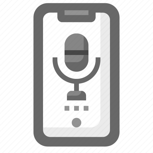 Recording, ui, touchscreen, smartphone, microphone icon - Download on Iconfinder