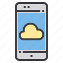 cloud, connection, internet, mobile, smartphone