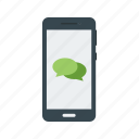app, conversation, message, mobile, notification, phone, sms