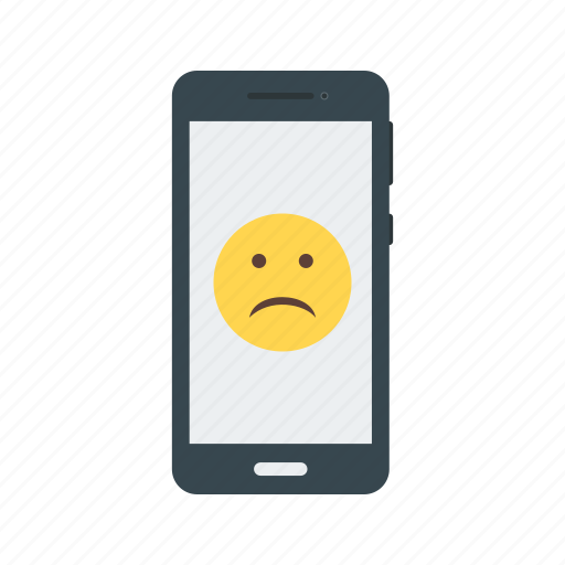 Expression, face, mobile, phone, sad, screen, smartphone icon - Download on Iconfinder
