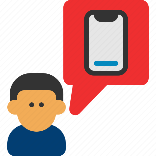 Mobile, message, phone, buy, thinking, think, smartphone icon - Download on Iconfinder