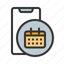 app, calendar, function, mobile, smartphone