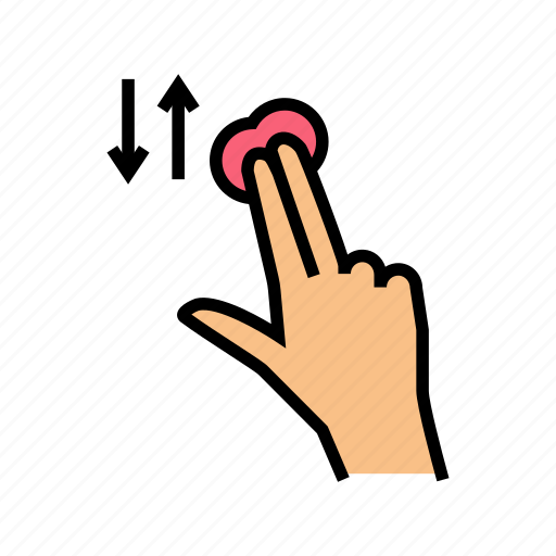 Two, fingers, swiping, smartphone, screen, gesture icon - Download on Iconfinder