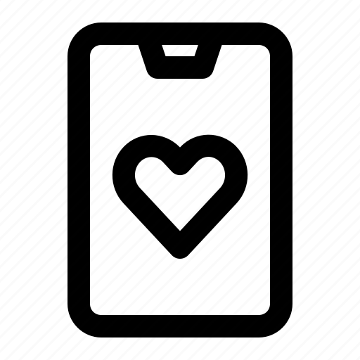 Favorite, heart, smartphone, mobile, communication icon - Download on Iconfinder