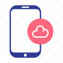 cloud, storage, data, smartphone