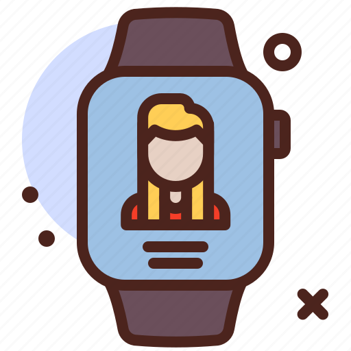 User, female, tech, watch, gadget icon - Download on Iconfinder