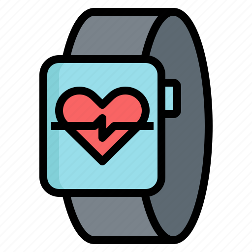 Health, heart, smartwatch, electronics, device, technology icon - Download on Iconfinder