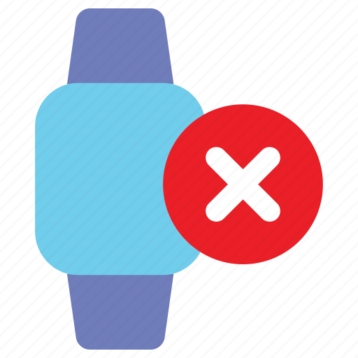 Smartwatch, watch, wristwatch, smart, gadget, cancel, close icon - Download on Iconfinder