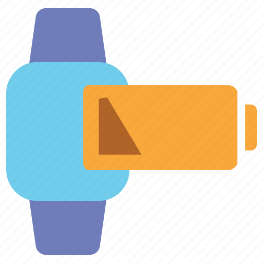 Smartwatch, watch, wristwatch, smart, gadget, empty, battery icon - Download on Iconfinder
