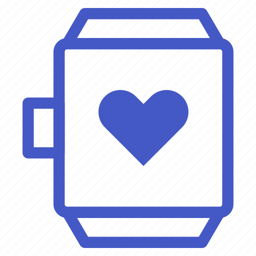 Accessories, gadget, heart, love, smartwatch, watch icon - Download on Iconfinder