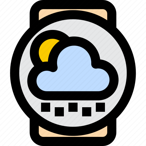 App, weather, sunny, cloudy, rainy, watch, smart icon - Download on Iconfinder